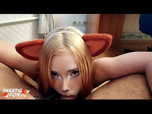 ❤️ Kitsune menelan kontol dan cum di mulutnya ❤ Seks berkualitas pada kami
